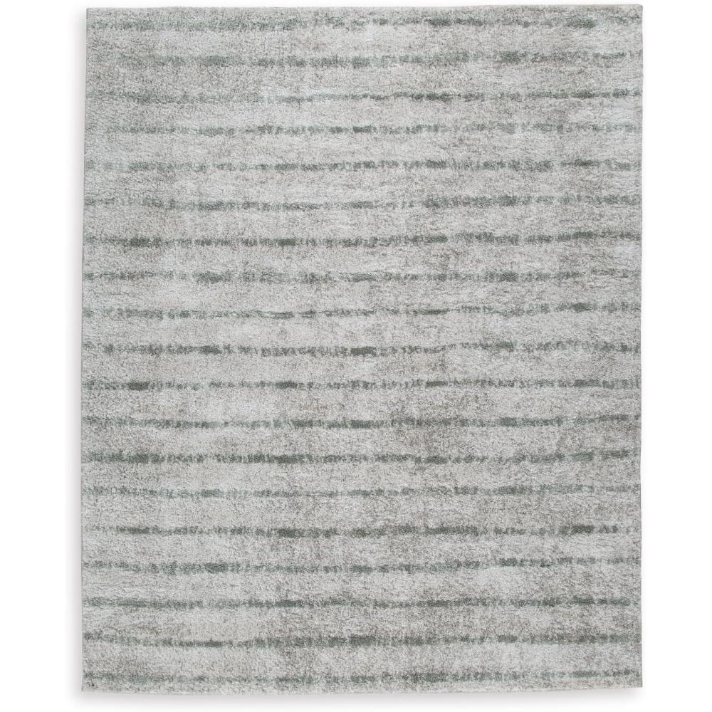 imageSignature Design by Ashley Laddway Casual Indoor Striped Fluffy 5 x 7 Rug Beige amp Gray710 x 99 Rectangular