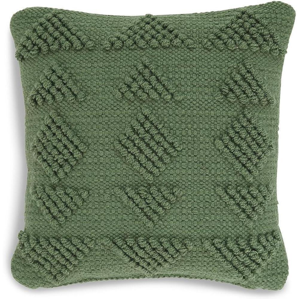 imageSignature Design by Ashley Rustingmere Casual Square IndoorOutdoor Pillow with Geometric Design 16 x 16 GreenGreen