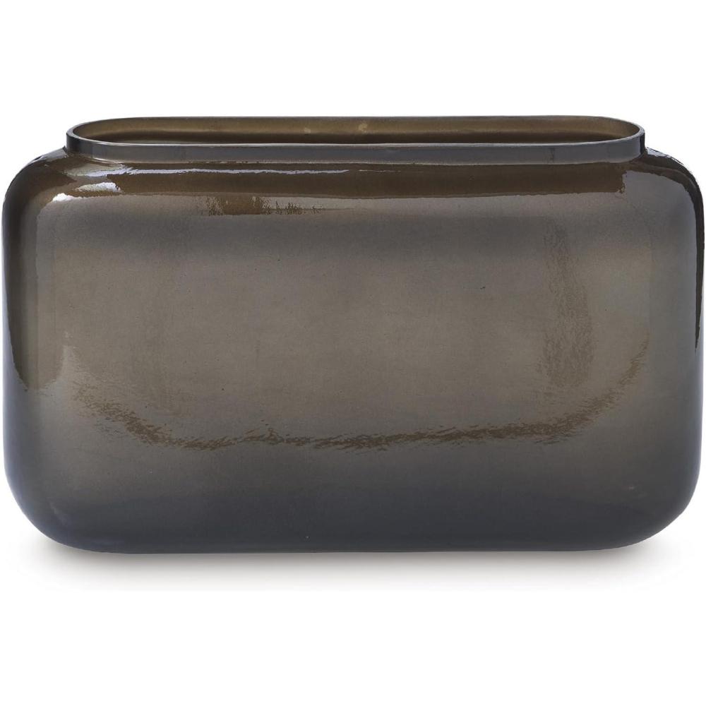 imageSignature Design by Ashley Sumner Contemporary Vase with Metallic Finish Gray amp Gold