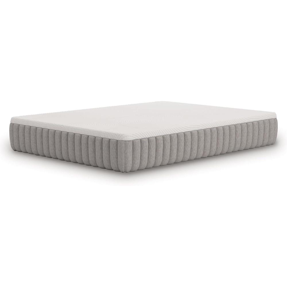 imageSignature Design by Ashley Terra Sleep Firm 12 Inch Antimicrobial Natural Talalay Latex Foam Hybrid Mattress with Temperature Regulating for Pressure Relief King Fiberglass Free Mattress in A BoxCalifornia King