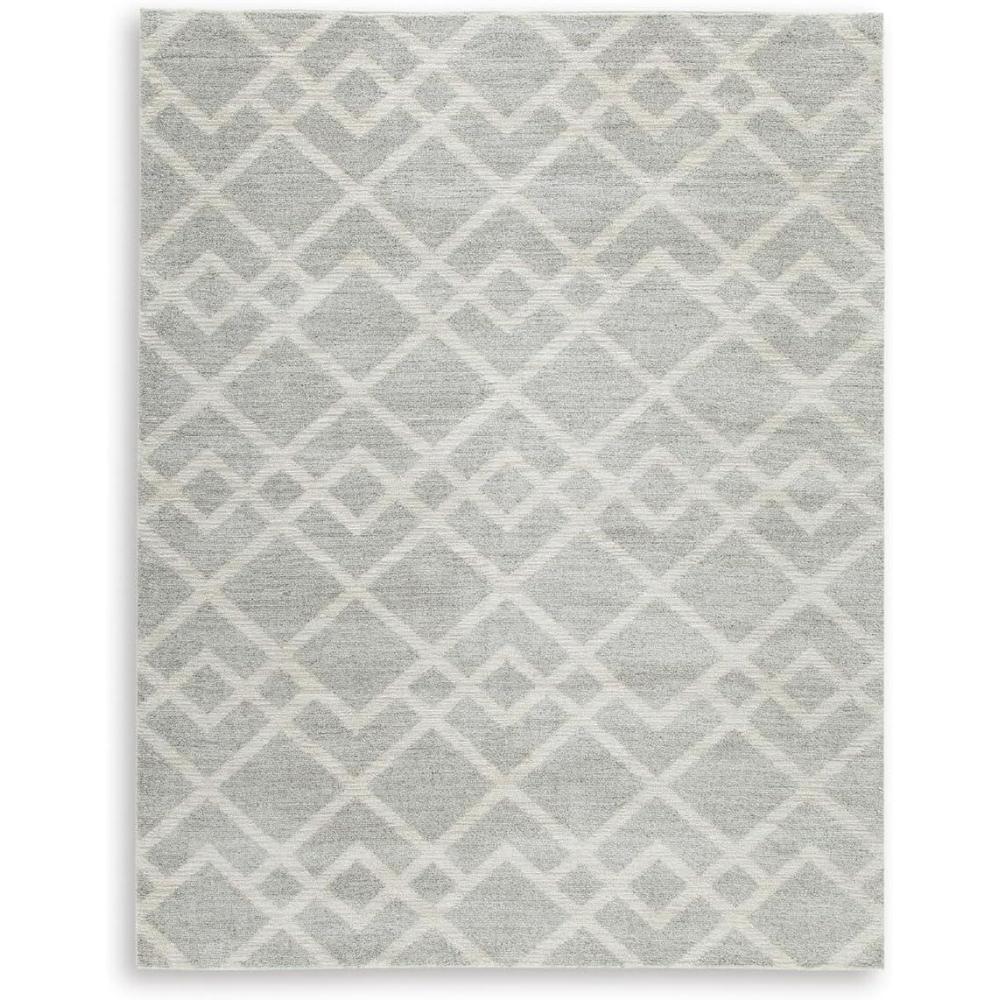 imageSignature Design by Ashley Unawick Contemporary Indoor Geometric Rectangular 8 x 10 Area Rug Beige amp Gray