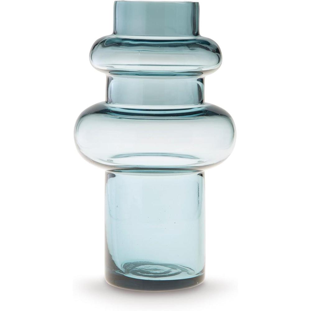 imageSignature Design by Ashley Vallmen Minimalist Watertight Glass 10 Vase Light Blue