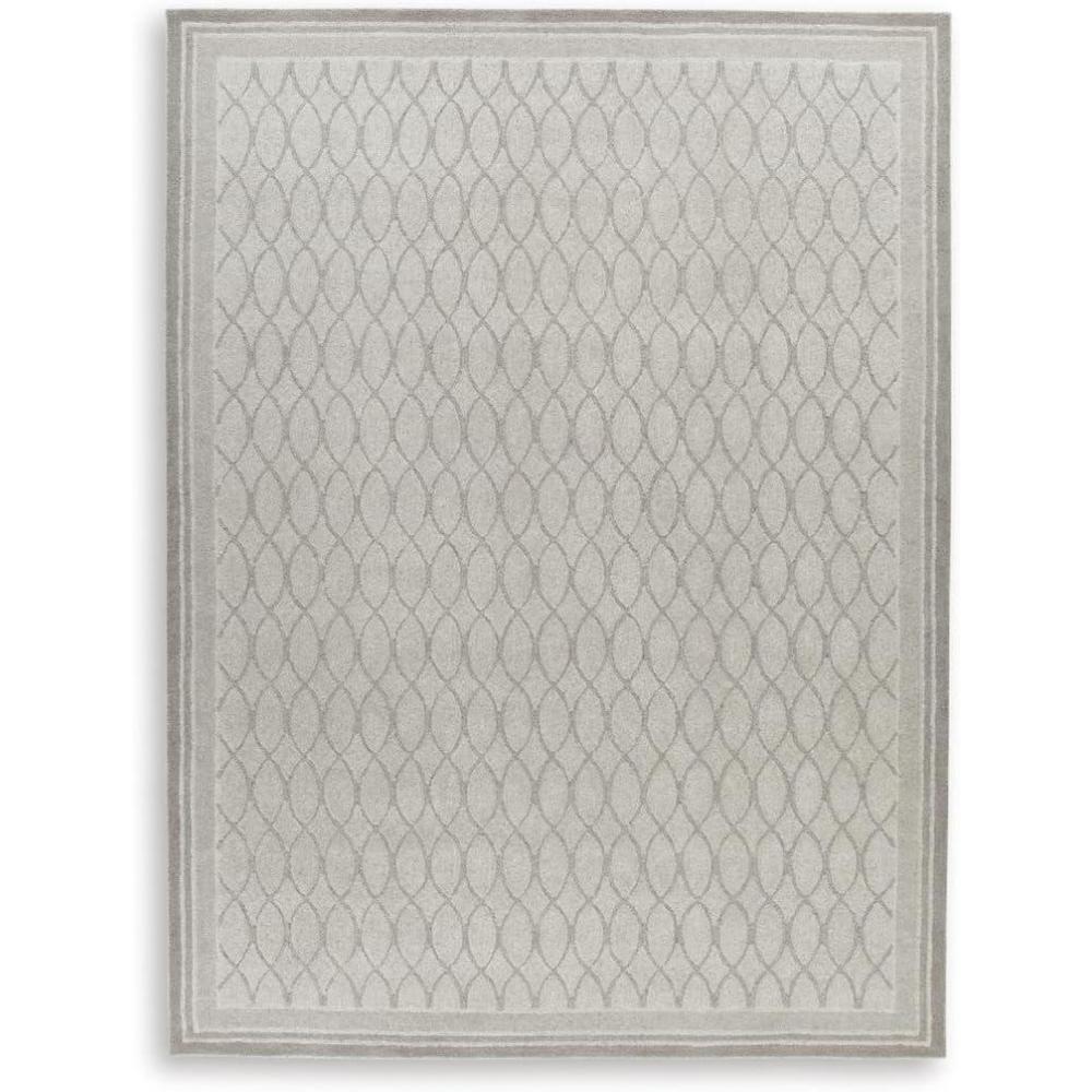 imageSignature Design by Ashley Wimney Classic Indoor Geometric Wool 10 x 14 Rug Light Gray10 x 14 Rectangular