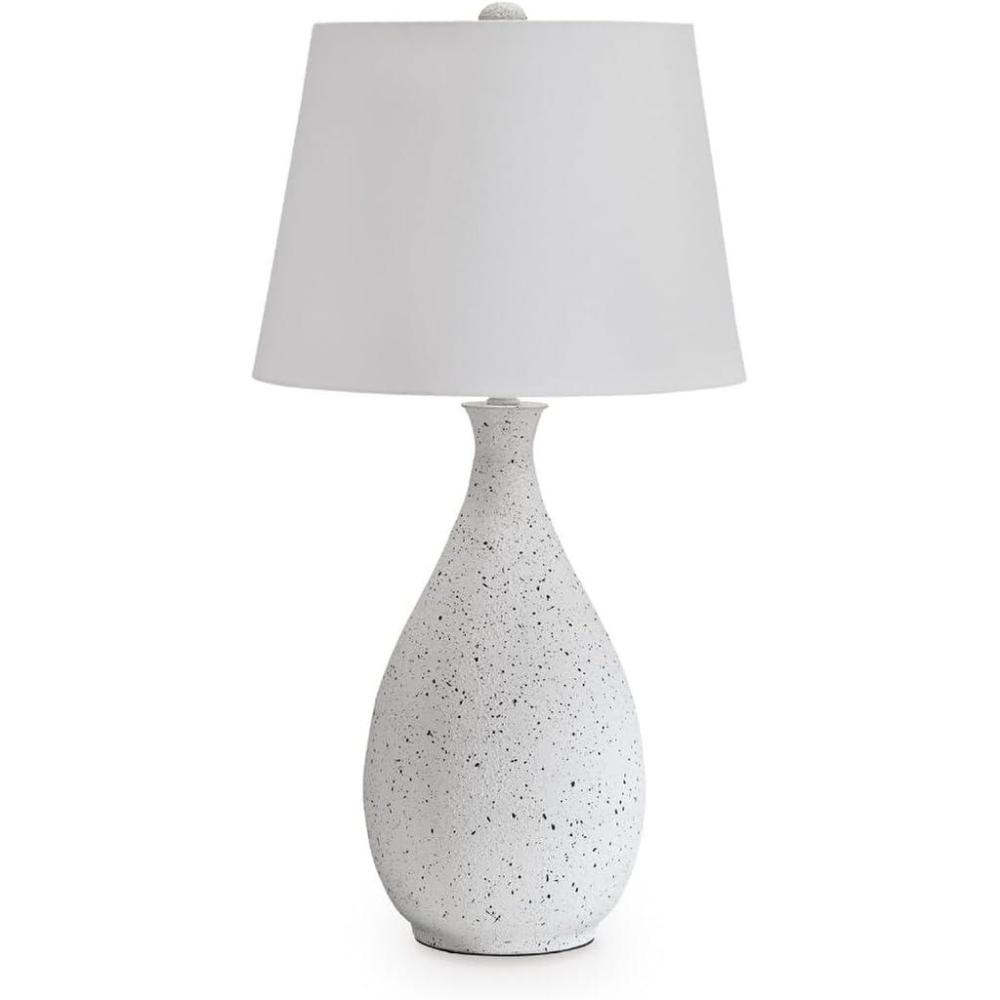 imageSignature Design by Ashley Wyattford Scandinavian Table Lamp with 3Way Switch and Empire Shade White amp Black