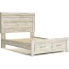 Queen Platform Bed with 2 Storage Drawers