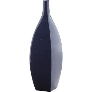 Signature Design by Ashley Abtinson Modern Indoor/Outdoor Glazed Ceramic Vase, Blue(Large)