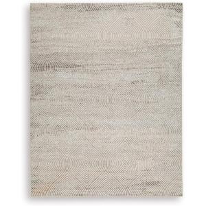 Signature Design by Ashley Bachus Casual Indoor Trellis Rectangular 5 x 7 Area Rug, Brown & Beige(7’10” x 10′ (Rectangular))