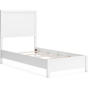 Signature Design by Ashley Binterglen Casual Twin Panel Bed, Foundation or Box Spring Needed, White(White)
