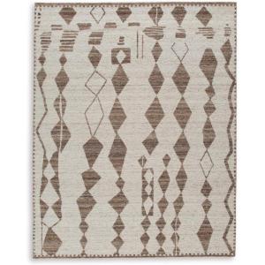 Signature Design by Ashley Brettler Casual Indoor Geometric 8 x 10 Large Rug, Beige & Light Brown(7’9″ x 9’11” (Rectangular))