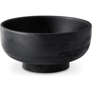 Signature Design by Ashley Brynnington Classic Indoor Round Wood Bowl, Black