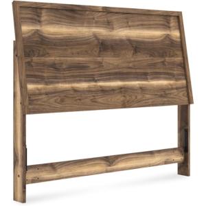 Signature Design by Ashley Darcalli Mid-Century Modern Panel Headboard, Queen, Brown(Queen)