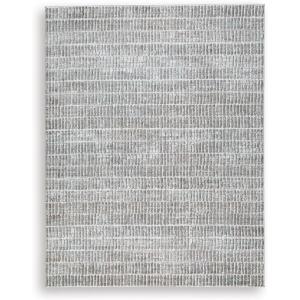 Signature Design by Ashley Fuadwick Large Contemporary Rug, Machine Woven, Striped Design, Jute Backing, Fabric Blend, 94″ W x 120″ D x 0.25″ H, Multicolor