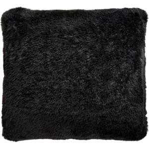 Signature Design by Ashley Gariland Modern Square Faux Rabbit Fur Accent Pillow, 20 x 20 Inches, White(Black)