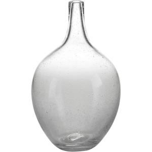 Signature Design by Ashley Kurthorne Casual Indoor/Outdoor 15″ Seeded Glass Tabletop Vase, Glass(10″)