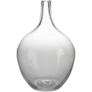 Signature Design by Ashley Kurthorne Casual Indoor/Outdoor 15″ Seeded Glass Tabletop Vase, Glass(11″)
