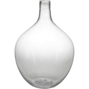 Signature Design by Ashley Kurthorne Casual Indoor/Outdoor 15″ Seeded Glass Tabletop Vase, Glass(15″)