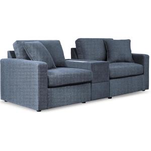 Signature Design by Ashley ModMax II Modern Leather Match Oversized Accent Ottoman with Non-Skid Legs, Black(Symmetrical)