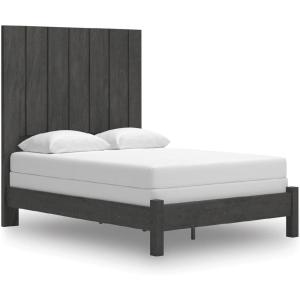 Signature Design by Ashley Parlayon Modern Panel Storage Bed, Foundation or Box Spring Needed, Queen, Gray(Panel Bed)