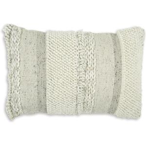 Signature Design by Ashley Standon Boho Pillow, 22″ W X 14″ H, Gray & White