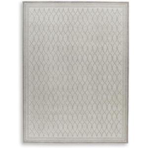 Signature Design by Ashley Wimney Classic Indoor Geometric Wool 10 x 14 Rug, Light Gray(10′ x 14′ (Rectangular))