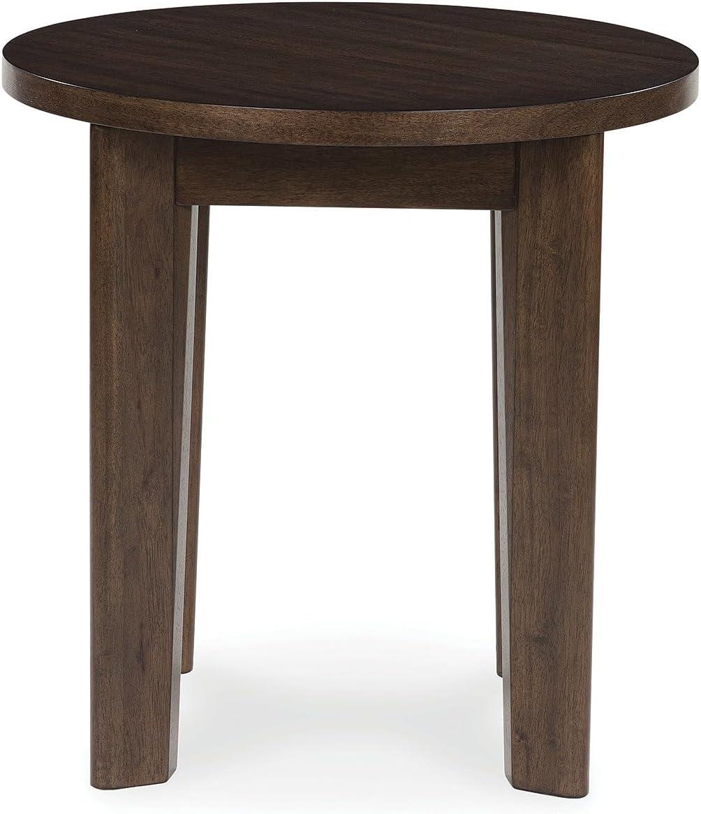 imageSignature Design by Ashley Korestone 2 Contemporary End Table with Tapered Legs Dark Brown