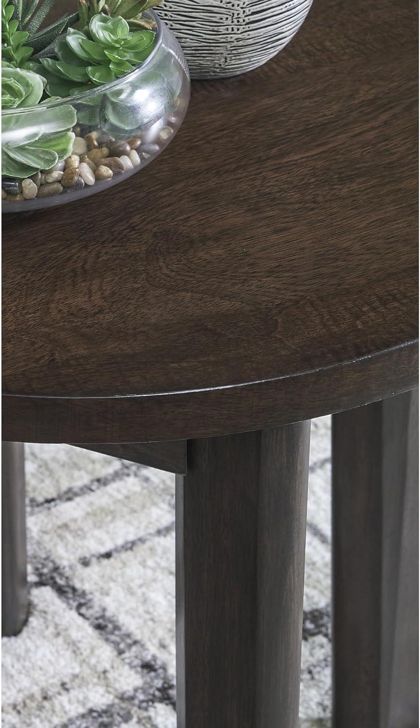 imageSignature Design by Ashley Korestone 2 Contemporary End Table with Tapered Legs Dark Brown