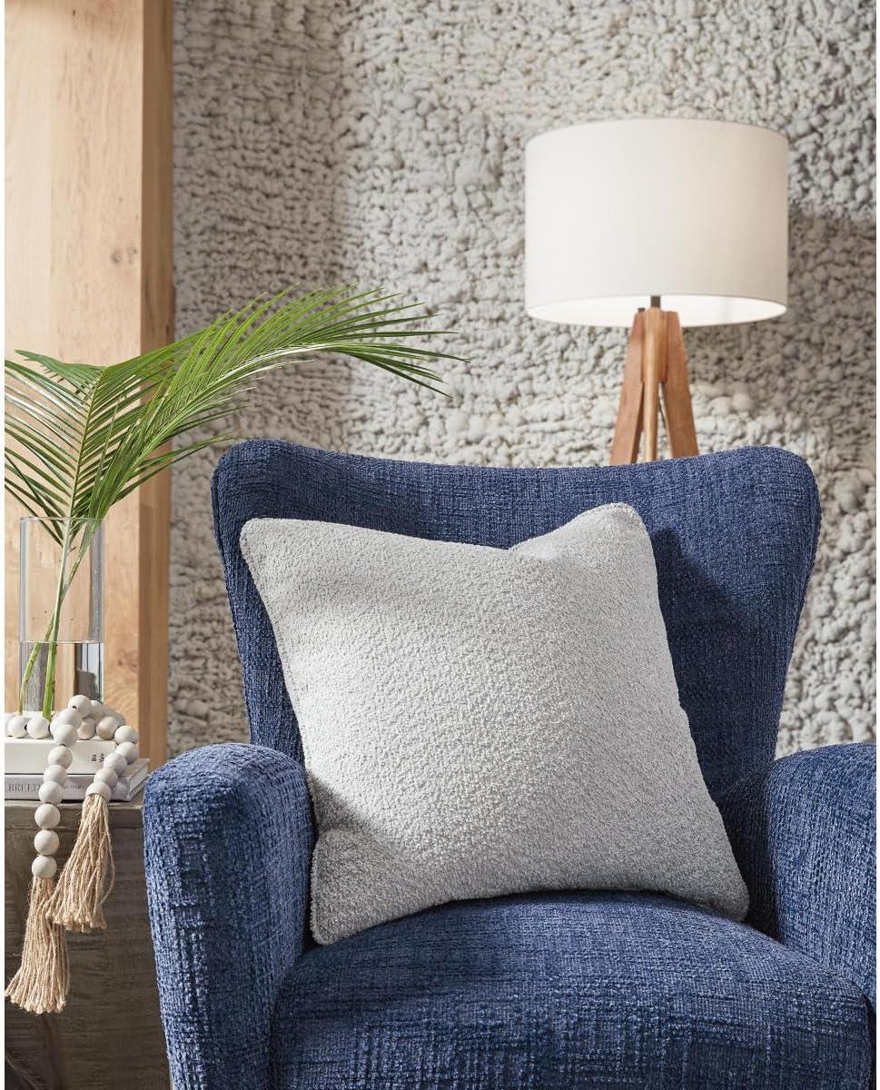 imageSignature Design by Ashley Aidton NextGen Nuvella Casual IndoorOutdoor 22x22 Inches Pillow with Zipper Closure Light Gray
