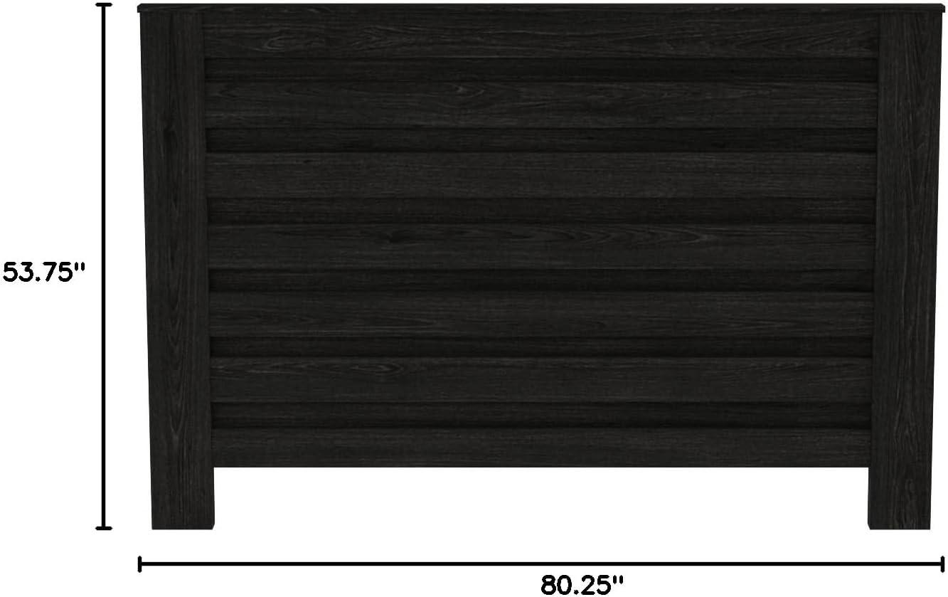 imageSignature Design by Ashley Brinxton Modern Contemporary Panel Headboard ONLY Full CharcoalBrown