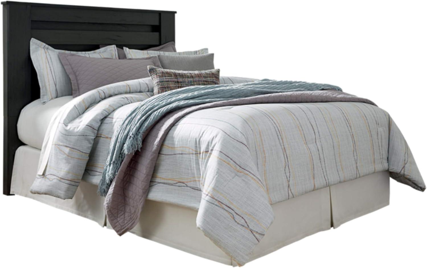 imageSignature Design by Ashley Brinxton Modern Contemporary Panel Headboard ONLY Full CharcoalBrown