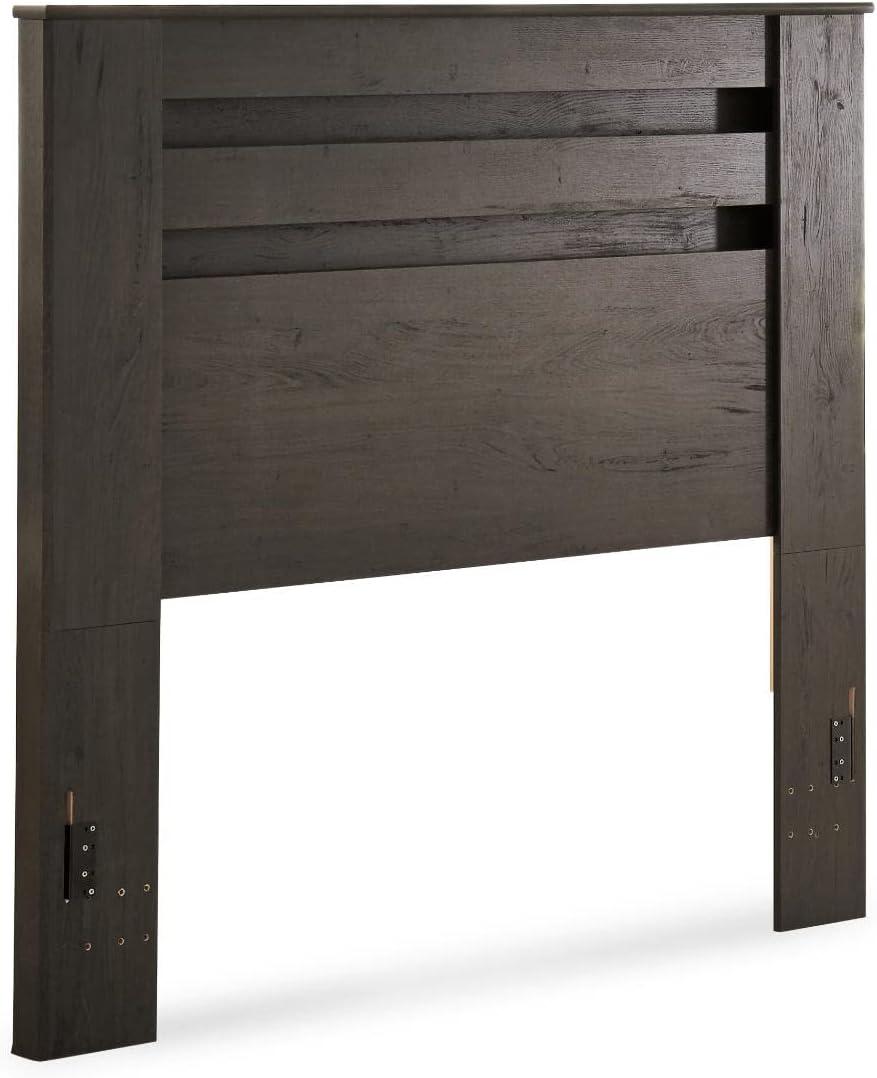 imageSignature Design by Ashley Brinxton Modern Contemporary Panel Headboard ONLY Full CharcoalBrown