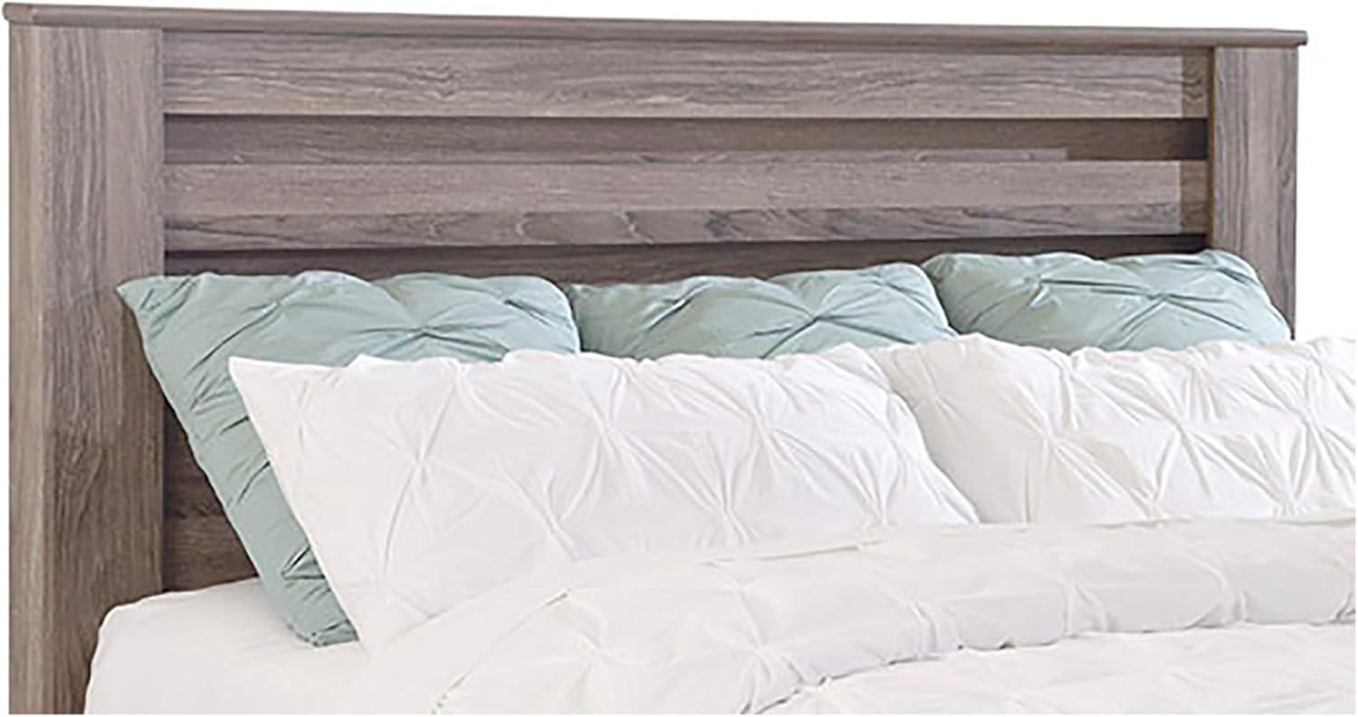 imageSignature Design by Ashley Brinxton Modern Contemporary Panel Headboard ONLY Full CharcoalWarm Gray