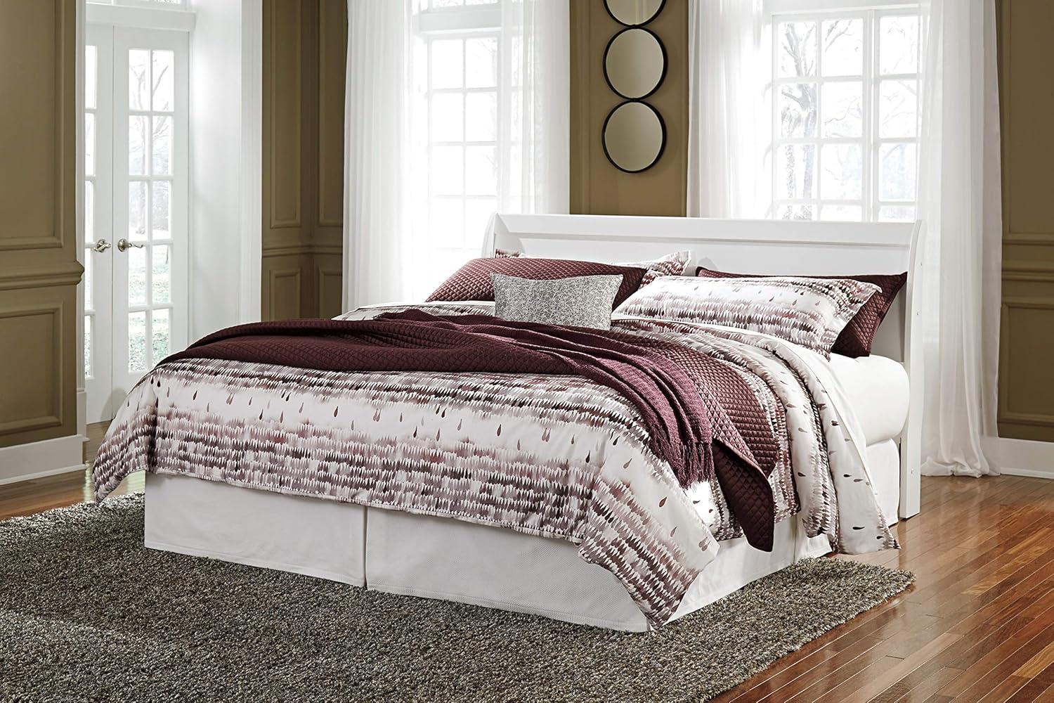 imageSignature Design by Ashley Huey Vineyard Vintage Twin Sleigh Bed with Metal Slats Foundation or Box Spring Needed BlackWhite