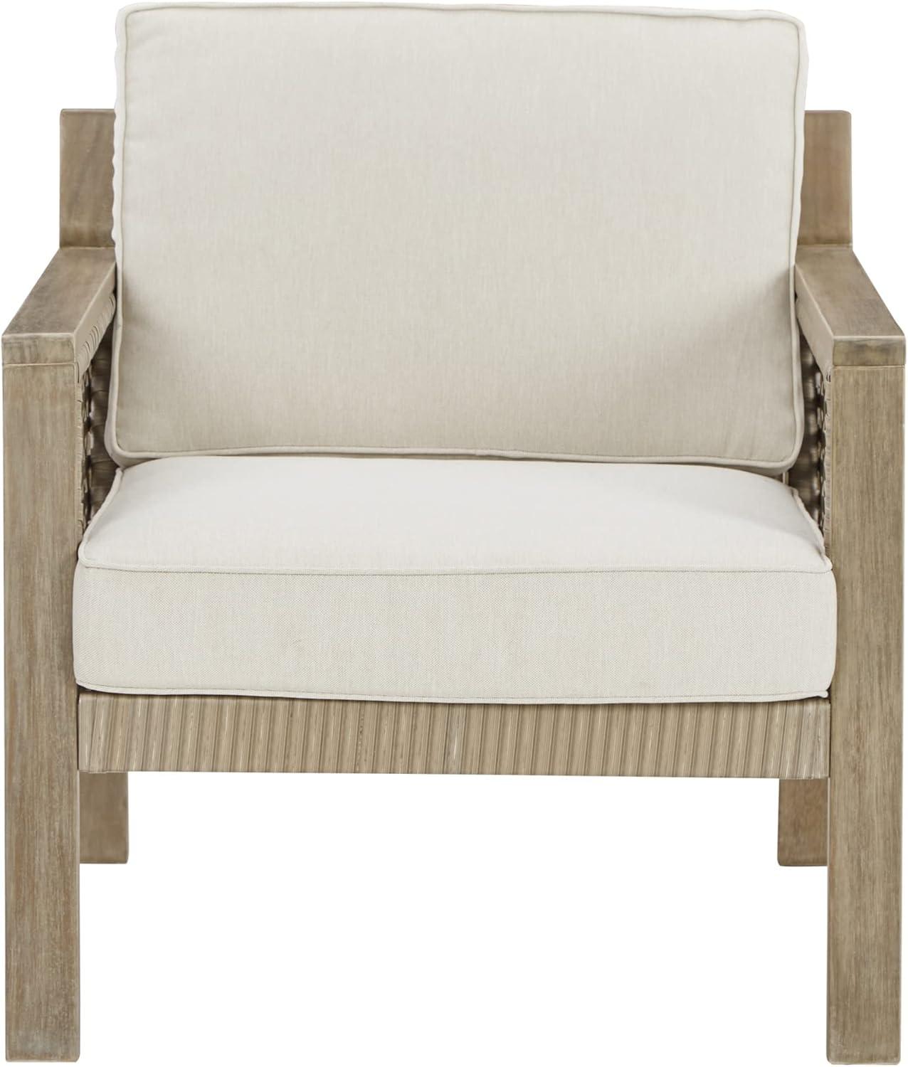 imageSignature Design by Ashley Outdoor Barn Cove Eucalyptus Patio Lounge Chair 2 Count BrownFURNITURE