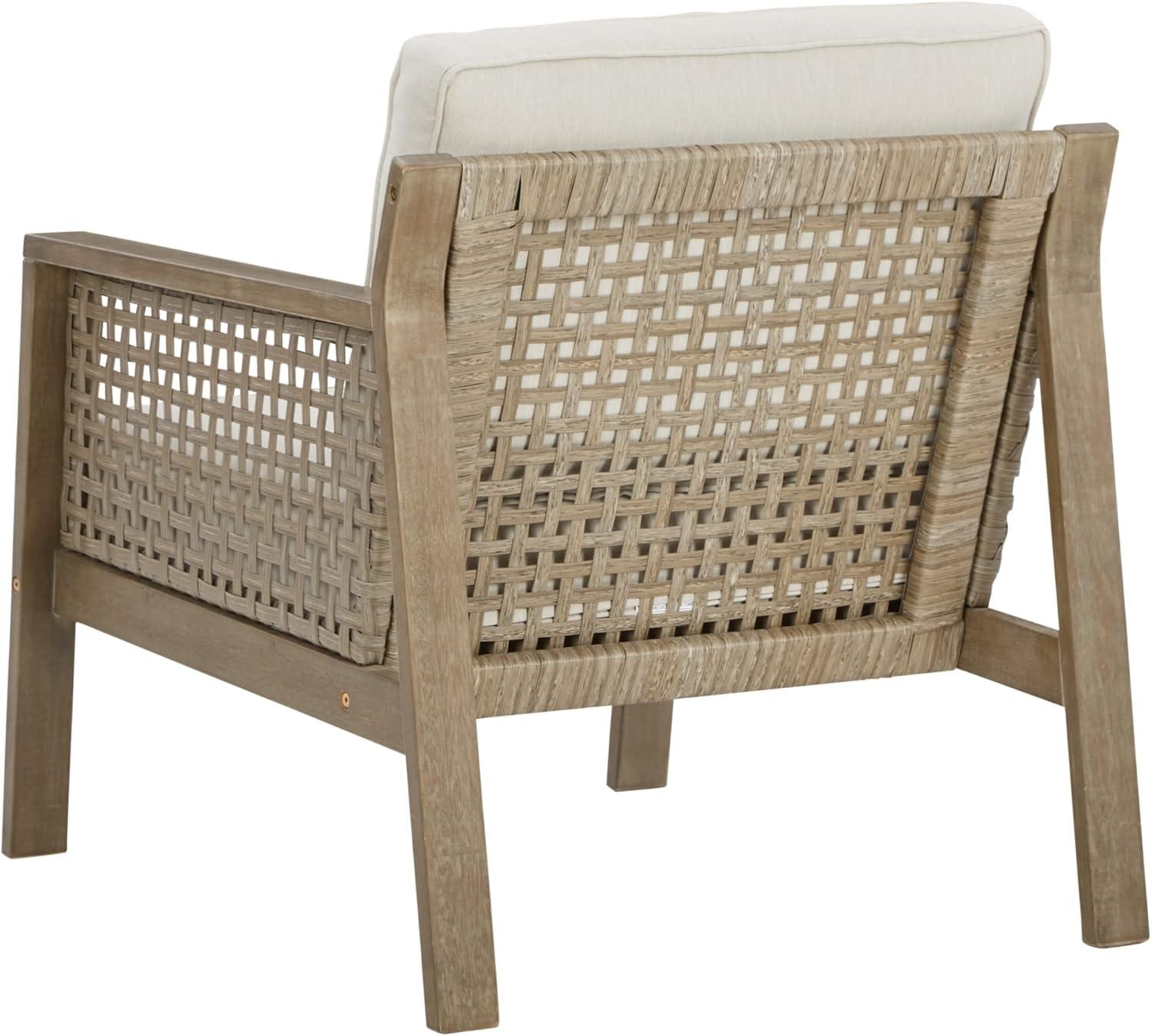 imageSignature Design by Ashley Outdoor Barn Cove Eucalyptus Patio Lounge Chair 2 Count BrownFURNITURE