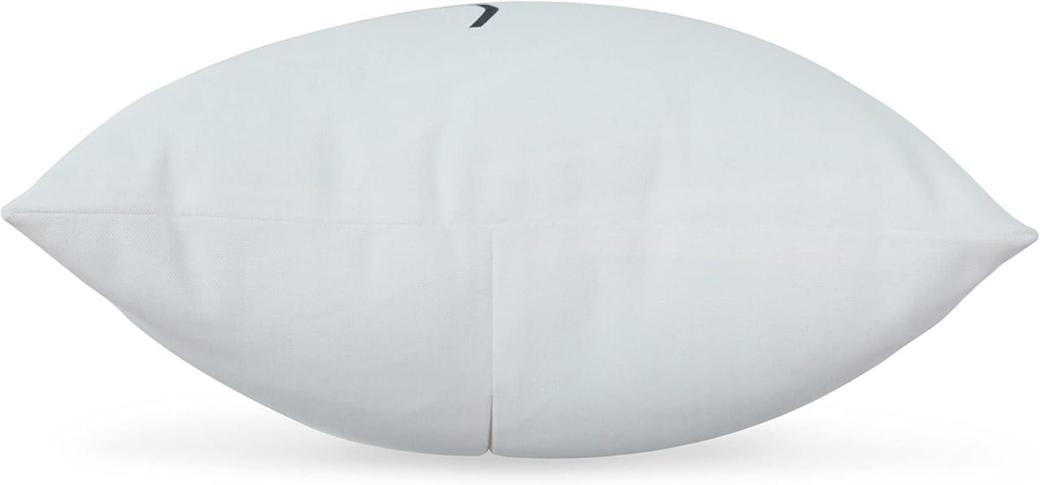 imageSignature Design by Ashley Tannerton Scandinavian Rectangular IndoorOutdoor Pillow with Scripted Accent 22 x 14 White amp Black