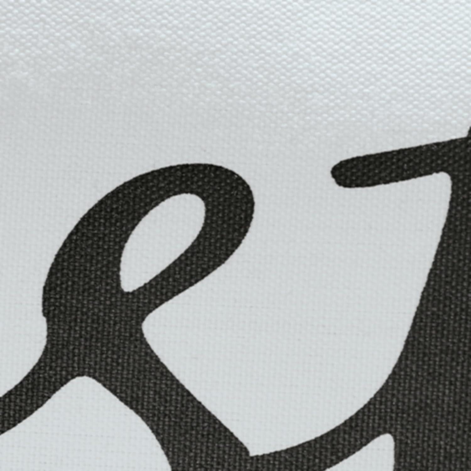 imageSignature Design by Ashley Tannerton Scandinavian Rectangular IndoorOutdoor Pillow with Scripted Accent 22 x 14 White amp Black