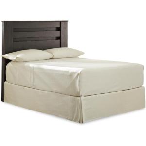 Signature Design by Ashley Brinxton Modern Contemporary Panel Headboard ONLY, Full, Charcoal(Brown)