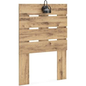 Signature Design by Ashley Larstin Rustic Panel Headboard ONLY, Twin, Brown(Twin)