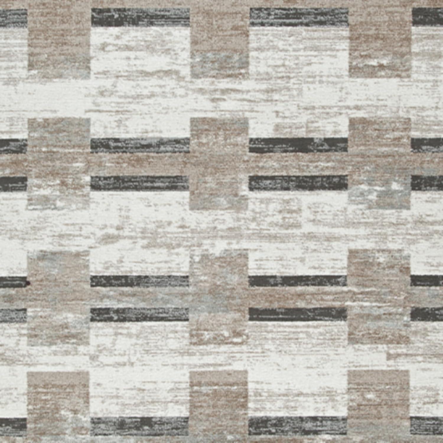 imageSignature Design by Ashley Alstone Casual Indoor Striped Rectangular 5 x 7 Area Rug Brown amp Gray711 x 911 Rectangular