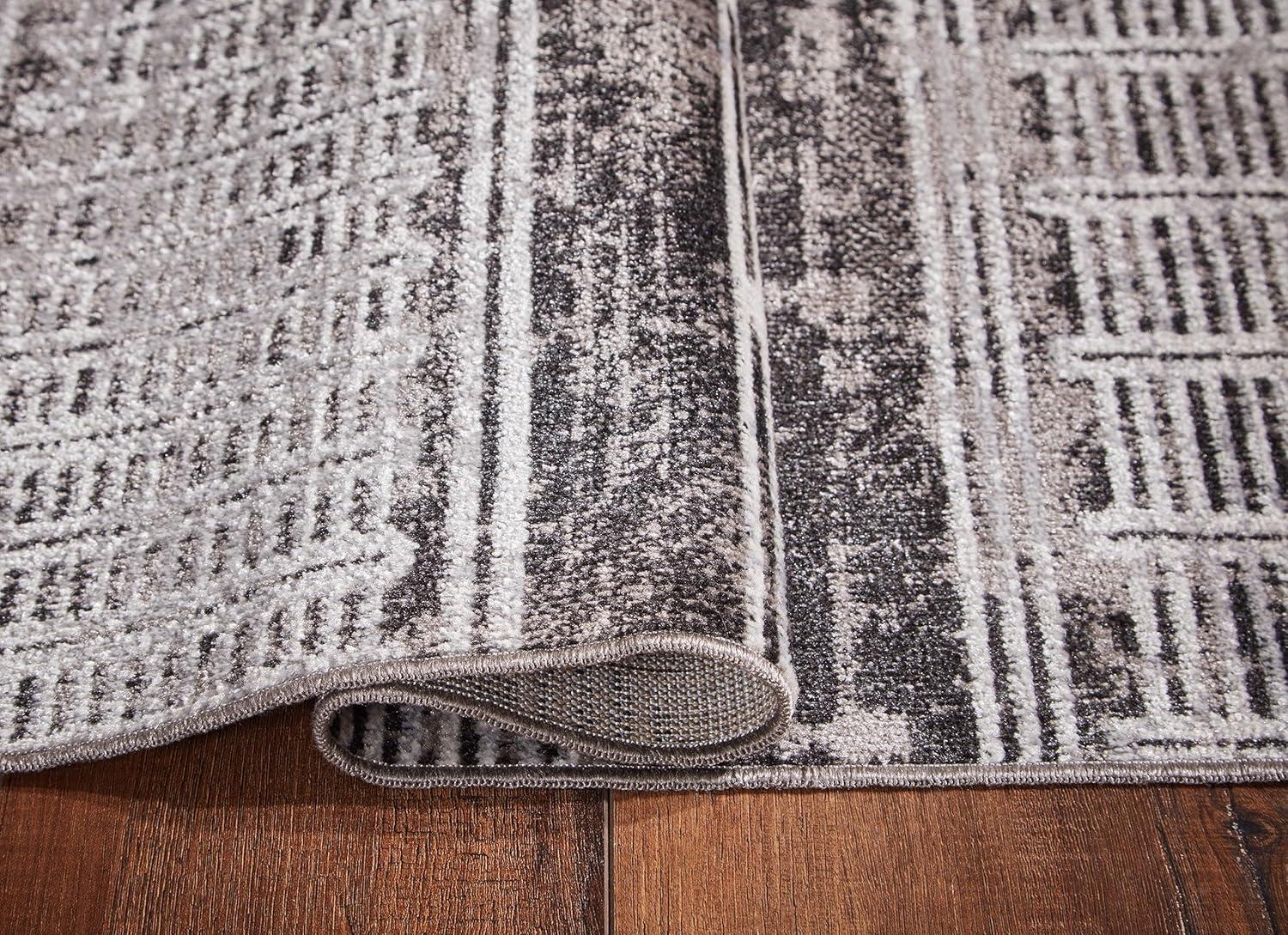 imageSignature Design by Ashley Henchester Contemporary 8 x 10 Machine Woven Tribal Pattern Large Area Rug Low Pile Machine Washable Multicolor5 x 7