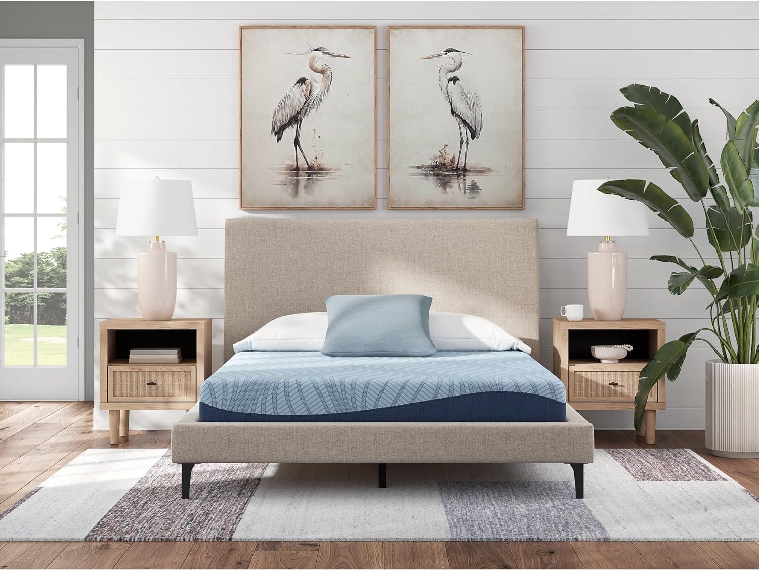 imageSignature Design by Ashley Peak 20 8 Memory Foam 8 Inch Firm Mattress for Pressure Relief Queen