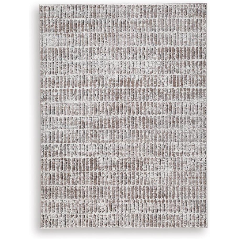 imageSignature Design by Ashley Fuadwick Transitional Indoor Striped Rectangular 5 x 7 Area Rug Brown amp Beige