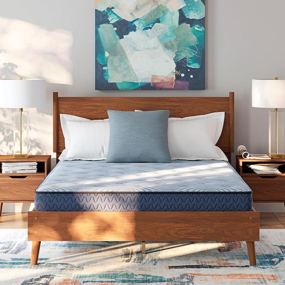 imageSignature Design by Ashley Peak 20 Bonnell 8 Inch Medium Hybrid Mattress with Edge Support for Cool Sleep Queen