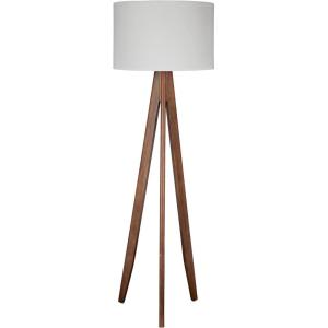 Signature Design by Ashley Dallson Modern Wood Floor Lamp, Brown(Dark Brown)