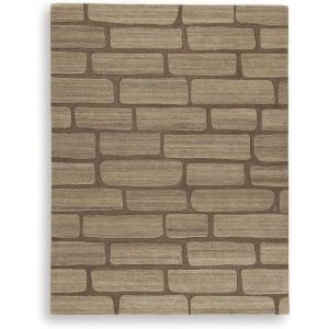 Signature Design by Ashley Orest Contemporary Hand Tufted Wool 9 x 12 Extra Large Rug, Medium Brown