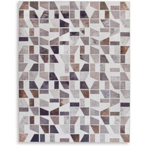 Signature Design by Ashley Jettner Contemporary 7’8″ x 10′ Chenille Printed Abstract Design Large Area Rug, Multicolor(8′ x 10′)