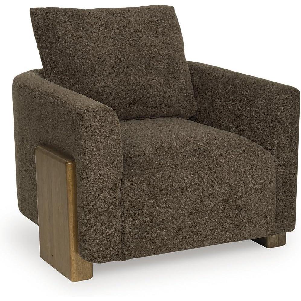 imageSignature Design by Ashley Dairlett Contemporary Accent Chair with Reversible Back Cushion Dark Brown amp Light Brown