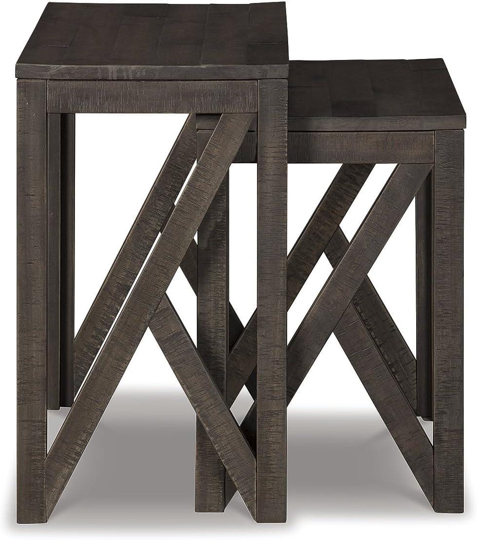 imageSignature Design by Ashley Briarsboro Urban Industrial Nesting Accent Table Set 2 Count Black amp GrayEmerdale
