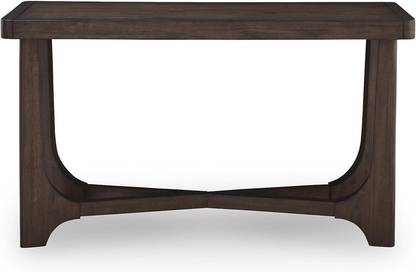 imageSignature Design by Ashley Korestone Contemporary Sofa Console Table Dark Brown