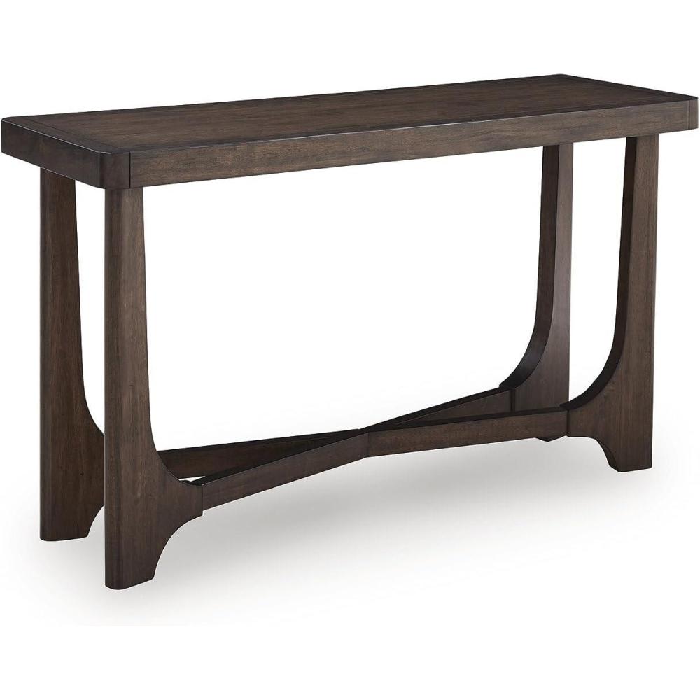 imageSignature Design by Ashley Korestone Contemporary Sofa Console Table Dark Brown